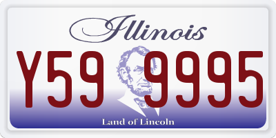 IL license plate Y599995
