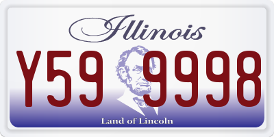 IL license plate Y599998