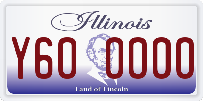 IL license plate Y600000