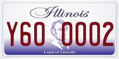 IL license plate Y600002