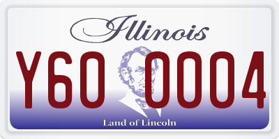 IL license plate Y600004
