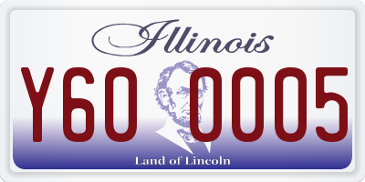 IL license plate Y600005