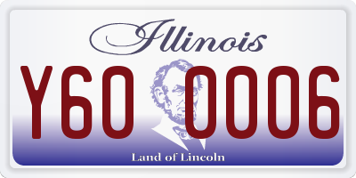 IL license plate Y600006