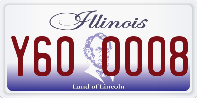IL license plate Y600008