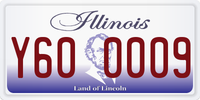 IL license plate Y600009