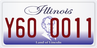 IL license plate Y600011
