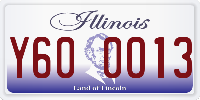 IL license plate Y600013