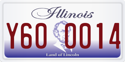 IL license plate Y600014