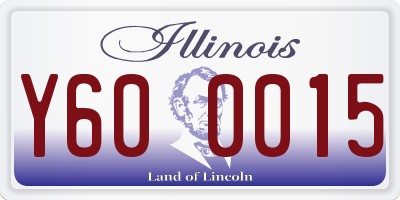 IL license plate Y600015