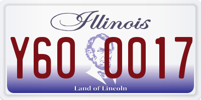IL license plate Y600017