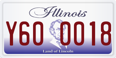 IL license plate Y600018
