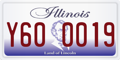 IL license plate Y600019