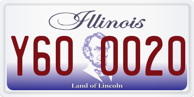 IL license plate Y600020