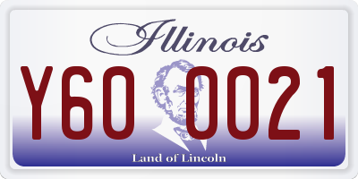 IL license plate Y600021