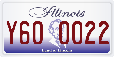 IL license plate Y600022