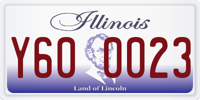 IL license plate Y600023