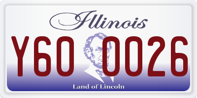 IL license plate Y600026