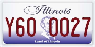 IL license plate Y600027