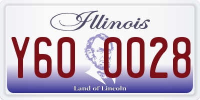 IL license plate Y600028