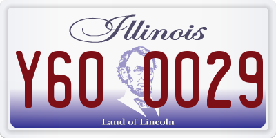 IL license plate Y600029