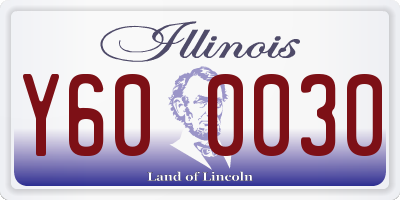 IL license plate Y600030