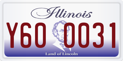 IL license plate Y600031