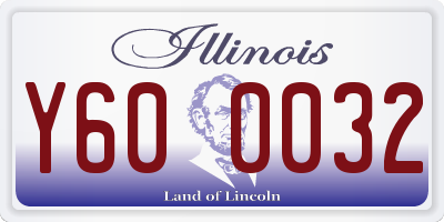 IL license plate Y600032