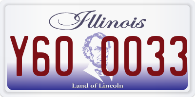 IL license plate Y600033