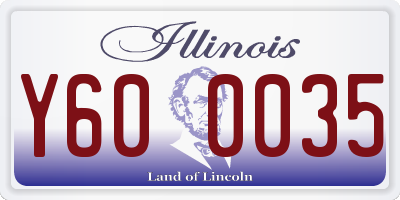 IL license plate Y600035