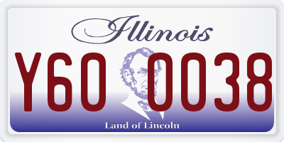 IL license plate Y600038