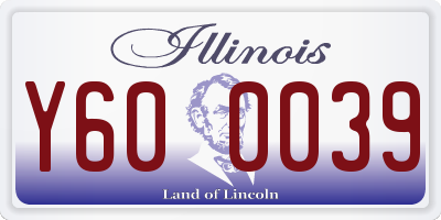 IL license plate Y600039