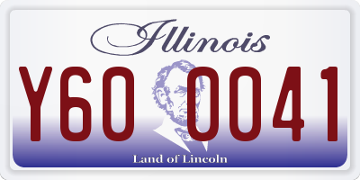 IL license plate Y600041