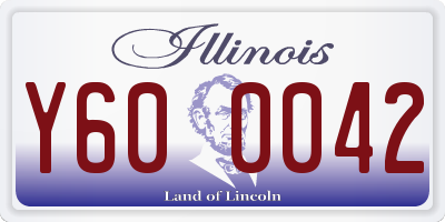 IL license plate Y600042