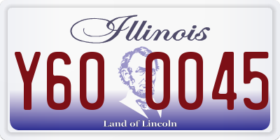 IL license plate Y600045