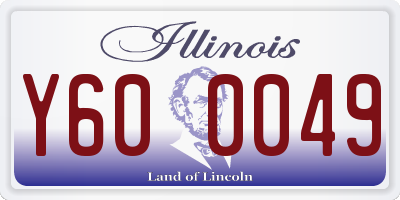 IL license plate Y600049