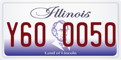 IL license plate Y600050