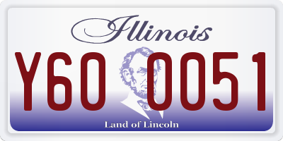 IL license plate Y600051