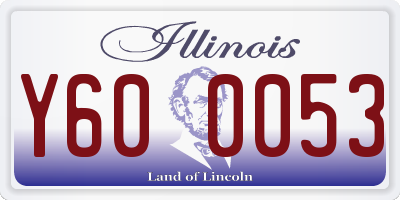 IL license plate Y600053