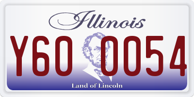 IL license plate Y600054