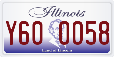 IL license plate Y600058