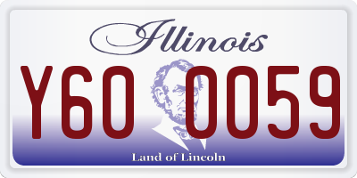 IL license plate Y600059