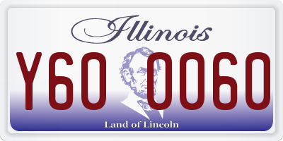 IL license plate Y600060