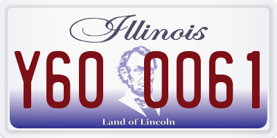 IL license plate Y600061