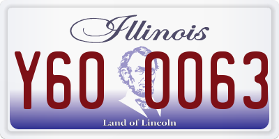 IL license plate Y600063
