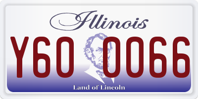 IL license plate Y600066