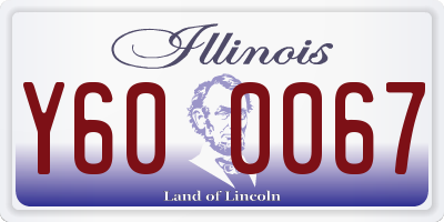 IL license plate Y600067