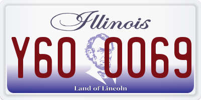 IL license plate Y600069