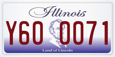 IL license plate Y600071