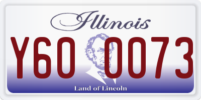 IL license plate Y600073