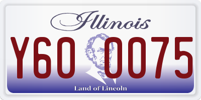 IL license plate Y600075